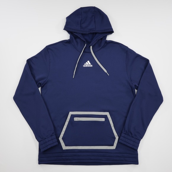 adidas Other - Adidas Men's Kangaroo Pocket Soft Fleece‎ Team Issue Pullover Hoodie Navy Size M